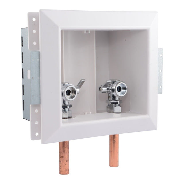 HoldRite HR-WR-M Fire Rated Washing Machine Outlet Box 1/2 in. Copper x 3/4 in. Male Hose Thread