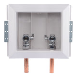 HoldRite HR-WR-M Fire Rated Washing Machine Outlet Box 1/2 in. Copper x 3/4 in. Male Hose Thread - 2