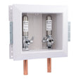 HoldRite HR-WRA-M 1/2 in. Copper x 3/4 in. Male Hose Thread Fire Rated Washing Machine Outlet Box with Water Hammer Arrestors