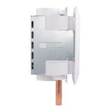 HoldRite HR-WRA-M 1/2 in. Copper x 3/4 in. Male Hose Thread Fire Rated Washing Machine Outlet Box with Water Hammer Arrestors - 3
