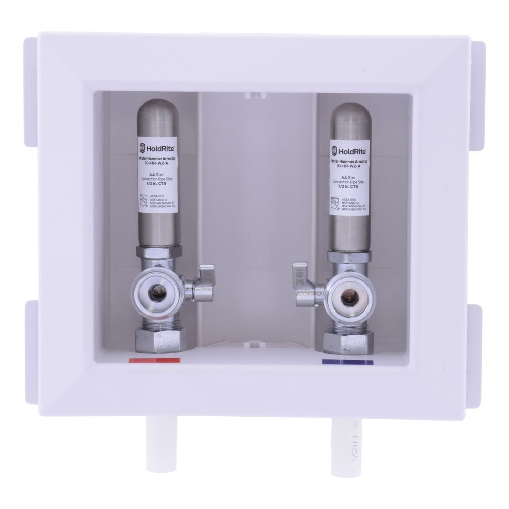 HoldRite HR-WRA-P Fire-Rated Washing Machine Outlet Box with Arrestors for Half Inch PEXA - 2