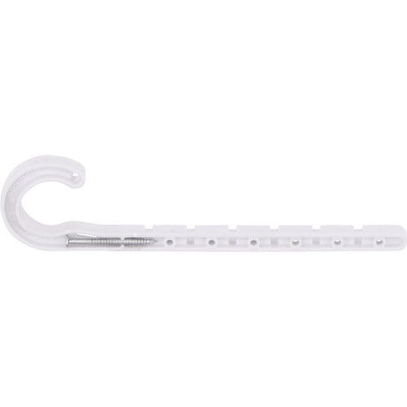 HoldRite P-JHOOK100CTS 1 in Plastic Adjustable J Hook Pipe Hanger 7.375 in Length with Nail Fastener