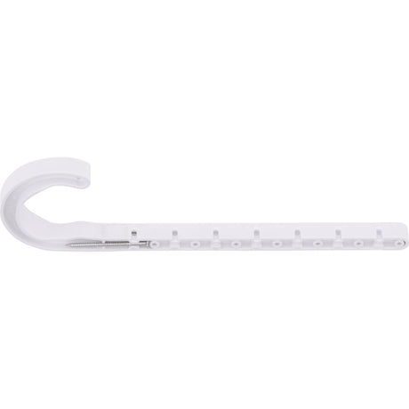 HoldRite P-JHOOK150DWV 1.5 in. Dia Plastic Adjustable J-Hook Pipe Hanger 9.875 in. Length White