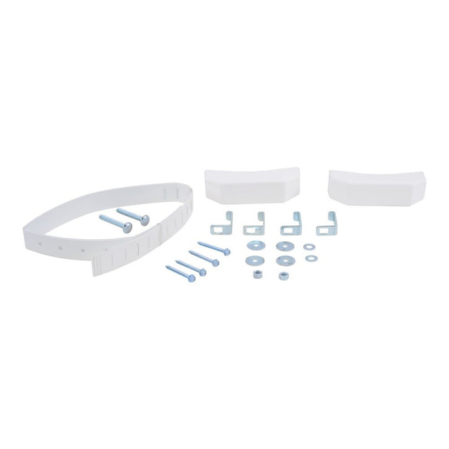 HoldRite QS-50-D Powder-Coated Water Heater Strap Kit for Up to 80 Gallons with Safety Caps