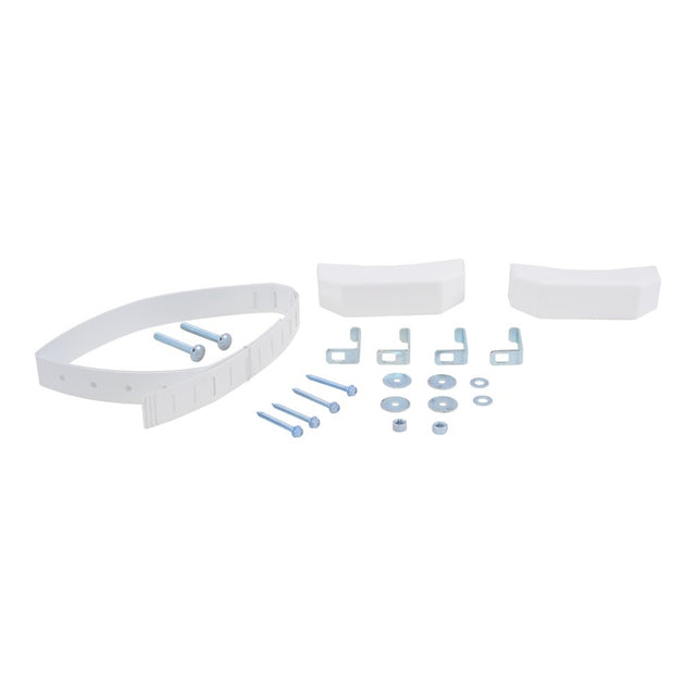 HoldRite QS-50-D Powder-Coated Water Heater Strap Kit for Up to 80 Gallons with Safety Caps