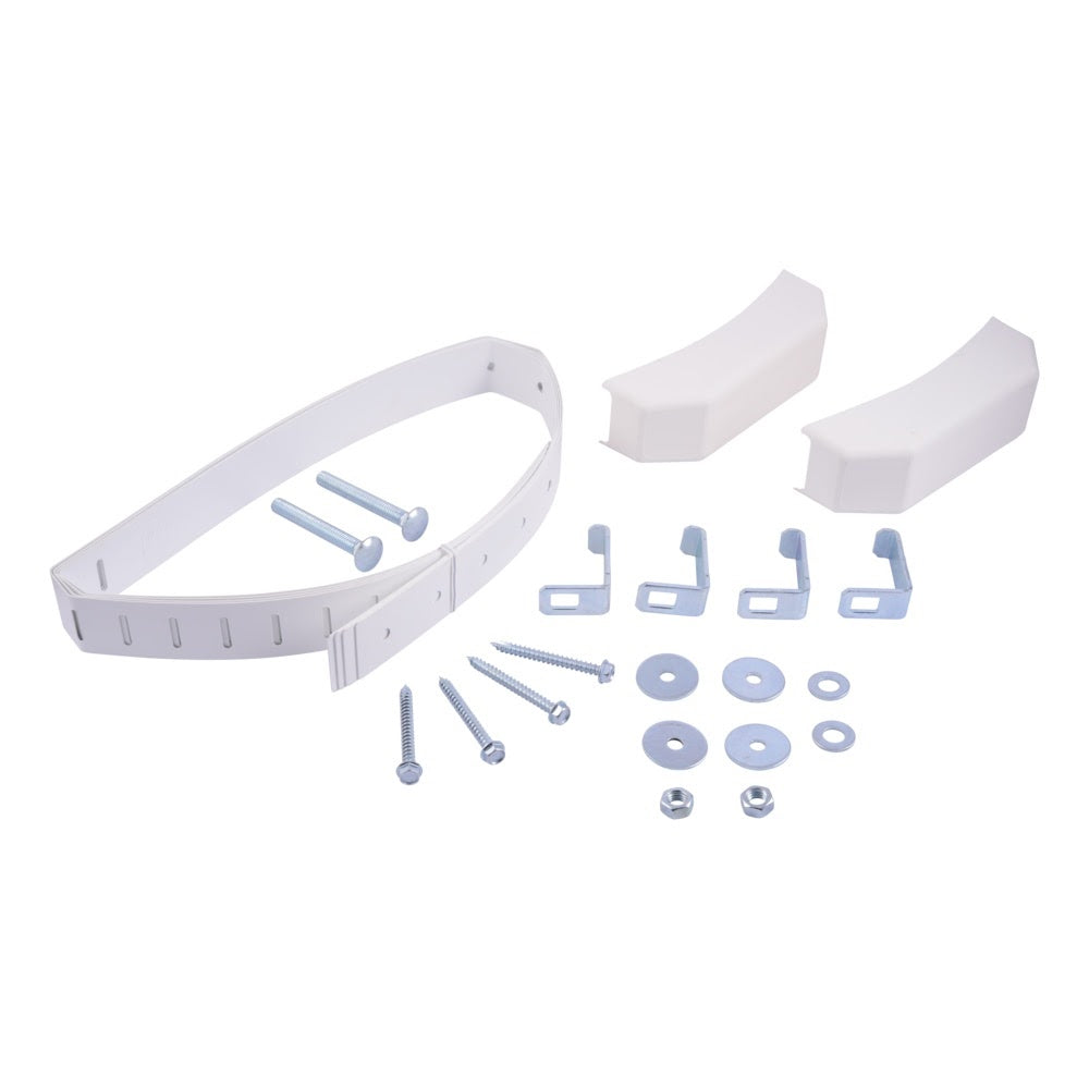 HoldRite QS-50-D Powder-Coated Water Heater Strap Kit for Up to 80 Gallons with Safety Caps - 2
