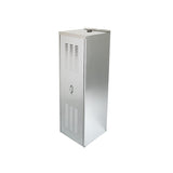 HoldRite QS-E24-B 24 in Galvanized Steel Water Heater Shed Enclosure with Back Panel
