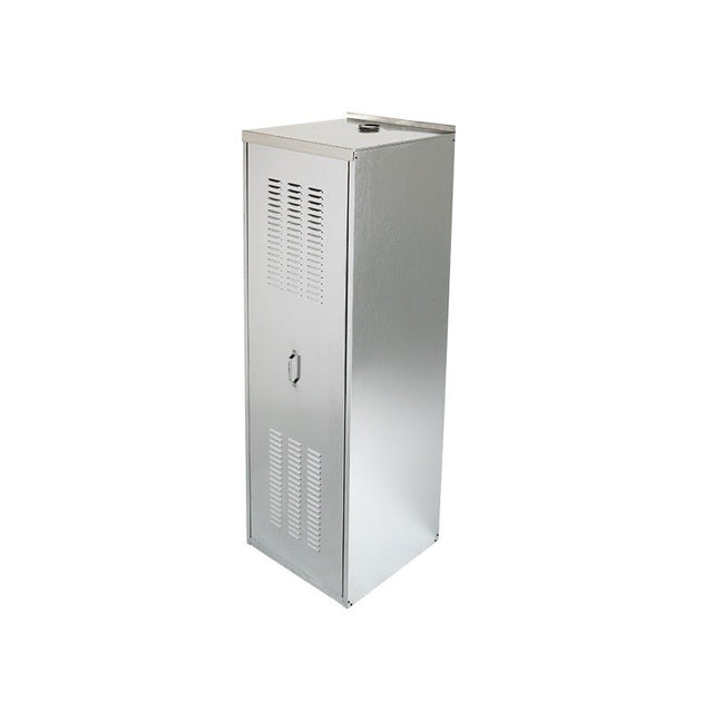 HoldRite QS-E24-B 24 in Galvanized Steel Water Heater Shed Enclosure with Back Panel