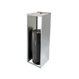 HoldRite QS-E24-B 24 in Galvanized Steel Water Heater Shed Enclosure with Back Panel - 2