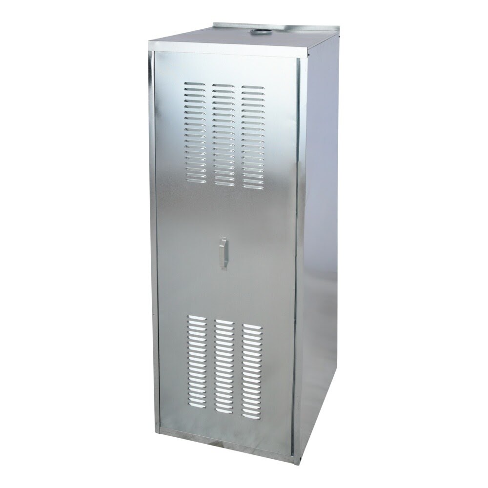 HoldRite QS-E24 24 in Galvanized Steel Water Heater Shed Enclosure with Service Access Door