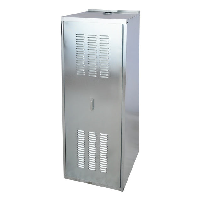 HoldRite QS-E24 24 in Galvanized Steel Water Heater Shed Enclosure with Service Access Door