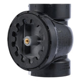 HoldRite TRABS2A-B 2 in. ABS DWV Test Cleanout Tee with Spanner Ring and Brass Insert Plug