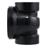 HoldRite TRABS2A-B 2 in. ABS DWV Test Cleanout Tee with Spanner Ring and Brass Insert Plug - 3