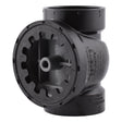 HoldRite TRABS2A 2 in ABS DWV Test Cleanout Tee with Plug and Spanner Ring