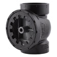 HoldRite TRABS2A 2 in ABS DWV Test Cleanout Tee with Plug and Spanner Ring