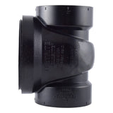 HoldRite TRABS2A 2 in ABS DWV Test Cleanout Tee with Plug and Spanner Ring - 2