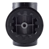 HoldRite TRABS2A 2 in ABS DWV Test Cleanout Tee with Plug and Spanner Ring - 3