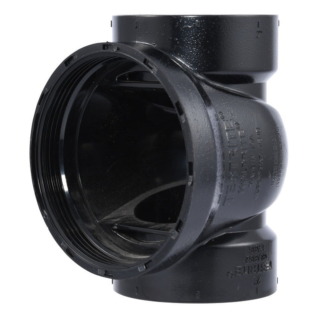 HoldRite TRABS2 2 in ABS DWV Test Cleanout Tee Only