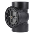 HoldRite TRABS3A-B 3 in. ABS DWV Test Cleanout Tee with Brass Insert Plug and Spanner Ring