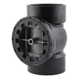 HoldRite TRABS3A 3 in TestRite ABS DWV Test Cleanout Tee with Spanner Ring and Plug