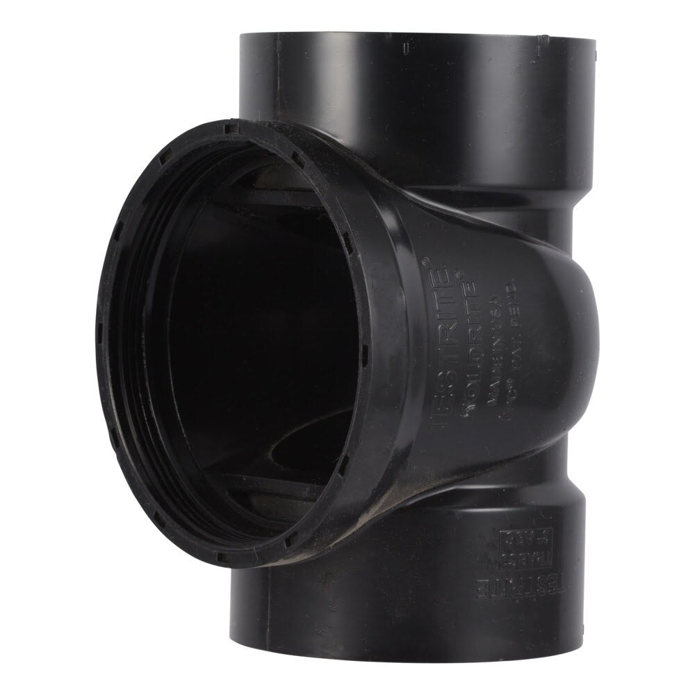 HoldRite TRABS3 3 in ABS DWV Test Cleanout Tee Only