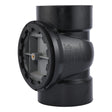 HoldRite TRABS4A-B 4 in. ABS DWV Test Cleanout Tee with Spanner Ring and Brass Insert Plug