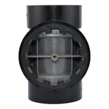 HoldRite TRABS4A-B 4 in. ABS DWV Test Cleanout Tee with Spanner Ring and Brass Insert Plug - 2