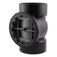 HoldRite TRABS4A 4 in. ABS DWV Test Cleanout Tee with Spanner Ring and Plug
