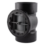 HoldRite TRABS4A 4 in. ABS DWV Test Cleanout Tee with Spanner Ring and Plug