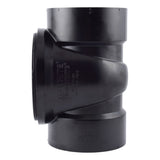 HoldRite TRABS4A 4 in. ABS DWV Test Cleanout Tee with Spanner Ring and Plug - 2