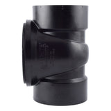 HoldRite TRABS4A 4 in. ABS DWV Test Cleanout Tee with Spanner Ring and Plug - 2