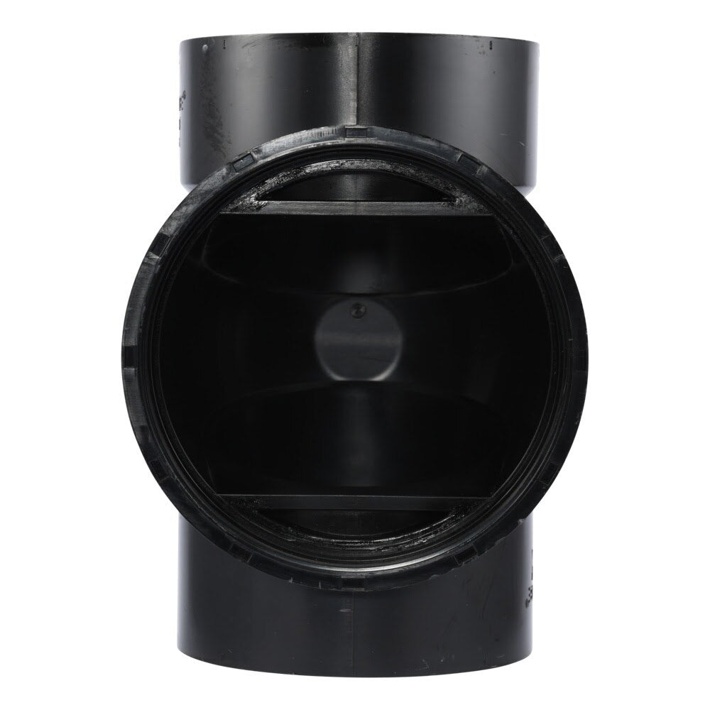 HoldRite TRABS4 4 in. ABS DWV Test Cleanout Tee Only - 2