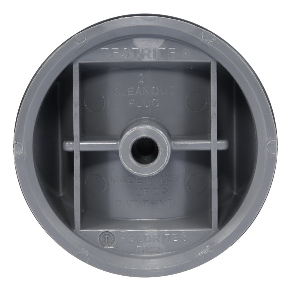 HoldRite TRC2 2 in TestRite Cleanout Plug for DWV Test and Cleanout Tees - 3