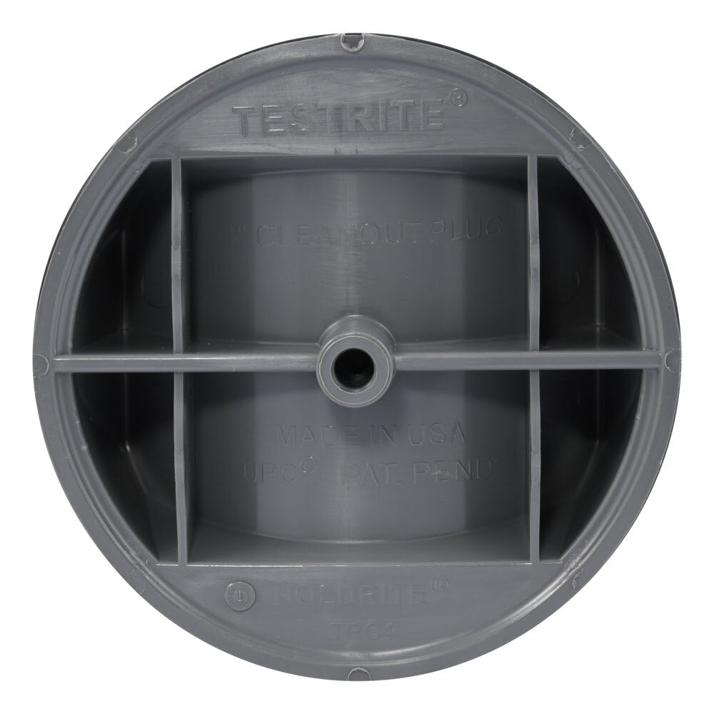 HoldRite TRC4 4 in. TestRite Cleanout Plug for DWV Test Cleanout Tees - 3