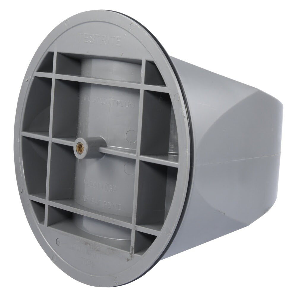HoldRite TRC6-B 6 in. TestRite Cleanout Plug with Brass Insert for Test Cleanout Tees