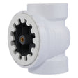 HoldRite TRPVC2A-B 2 in. PVC DWV Test Cleanout Tee with Spanner Ring and Brass Insert Plug