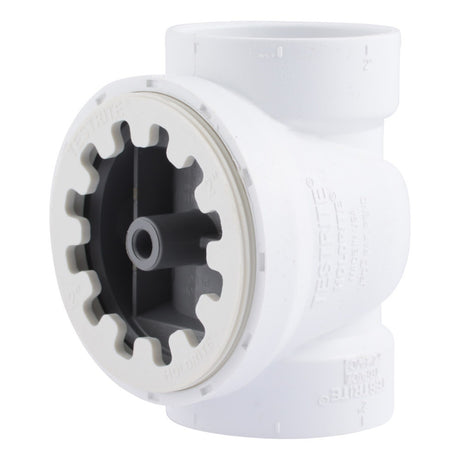 HoldRite TRPVC2A 2 in. PVC DWV Test Cleanout Tee with Plug and Spanner Ring