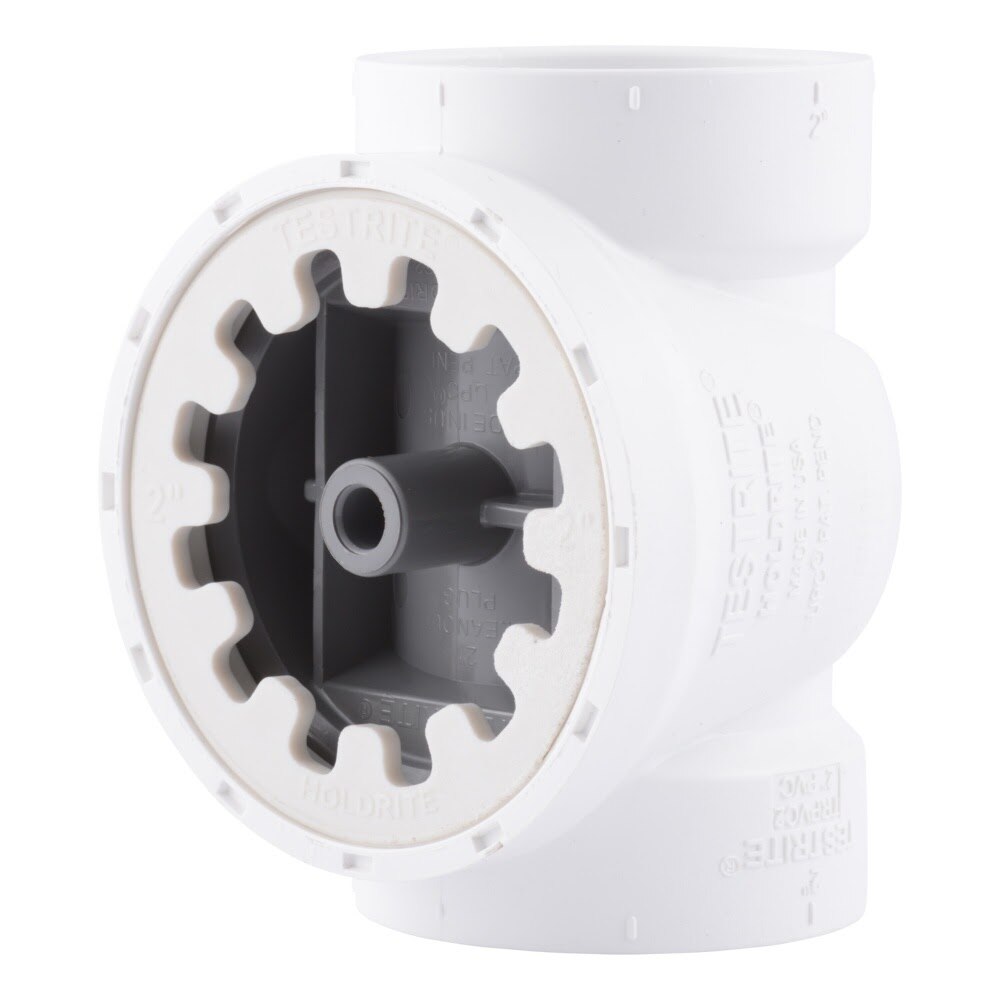 HoldRite TRPVC2 2 in PVC DWV Test Cleanout Tee Only