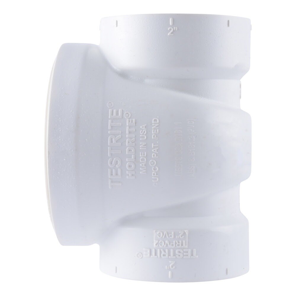 HoldRite TRPVC2 2 in PVC DWV Test Cleanout Tee Only - 2