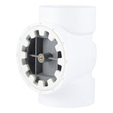 HoldRite TRPVC3A-B 3 in. PVC DWV Test Cleanout Tee with Spanner Ring and Brass Insert Plug