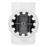HoldRite TRPVC3A-B 3 in. PVC DWV Test Cleanout Tee with Spanner Ring and Brass Insert Plug - 3