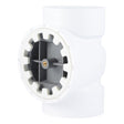 HoldRite TRPVC4A-B 4 in. PVC Test Cleanout Tee with Spanner Ring and Brass Insert Plug