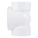 HoldRite TRPVC4A-B 4 in. PVC Test Cleanout Tee with Spanner Ring and Brass Insert Plug - 2