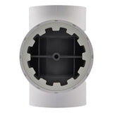 HoldRite TRPVC4A 4 in PVC DWV Test Cleanout Tee with Plug and Spanner Ring - 3