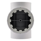 HoldRite TRPVC4A 4 in PVC DWV Test Cleanout Tee with Plug and Spanner Ring - 3