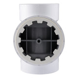 HoldRite TRPVC4 4 in. PVC DWV Test Cleanout Tee - 3