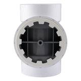 HoldRite TRPVC4 4 in. PVC DWV Test Cleanout Tee - 3