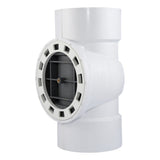 HoldRite TRPVC6A-B 6 in PVC DWV Test Cleanout Tee with Spanner Ring and Brass Insert Plug