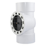 HoldRite TRPVC6A-B 6 in PVC DWV Test Cleanout Tee with Spanner Ring and Brass Insert Plug