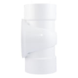 HoldRite TRPVC6A-B 6 in PVC DWV Test Cleanout Tee with Spanner Ring and Brass Insert Plug - 3